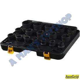 IMPACT SOCKET SET 3/4 DR METRIC 17 PIECE