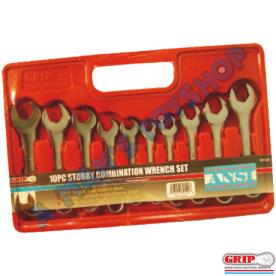 SPANNER SET STUBBY METRIC 10PCE