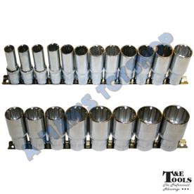 SOCKET SET 1/2DR ON RAIL MULTI LOCK 20PC