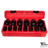 IMPACT SOCKET SET 12 POINT 1/2DR AF 14PC