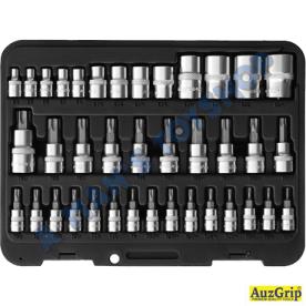 TORX  E & T TYPE SOCKET SET TYPE 38 PCE