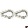 WIRE ROPE THIMBLE 3MM STAINLESS 2 PCE