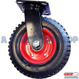 CASTOR WHEEL & BRACKET 206MM SWIVEL 235K