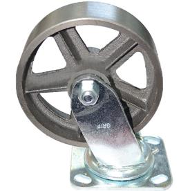 WHEEL CASTOR IRON 152X50 SWIVEL 500KG