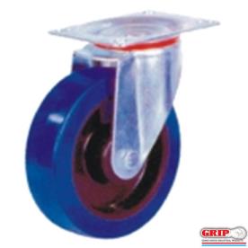CASTOR ELASTIC RUBBER 125MM SWIVEL 150KG