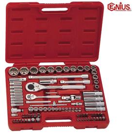 SOCKET & BIT SET MET 1/4 & 1/2" DR 87PCE