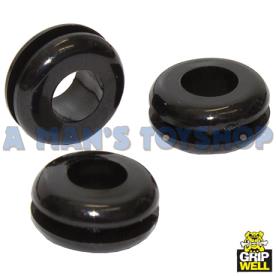 RUBBER GROMMET OPEN 7.2 X 5MM 4 PIECES