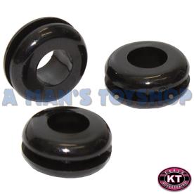 RUBBER GROMMET OPEN 13.9 X10.5MM 4 PIECE