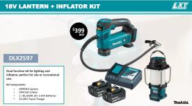 LANTERN + INFLATOR KIT 18V MAKITA
