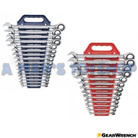 RATCHET RING SPANNER SET AF/METRIC 2 SET
