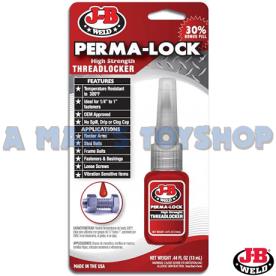 RED PERMA LOCK HIGH STRENGTH THREAD 13ML