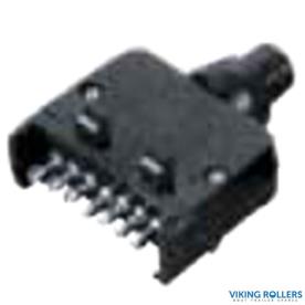 TRAILER 7 PIN FLAT PLUG PLASTIC MAGNETIC