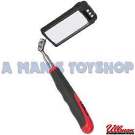 INSPECTION MIRROR 3 LED LIGHTS TELESCOPI