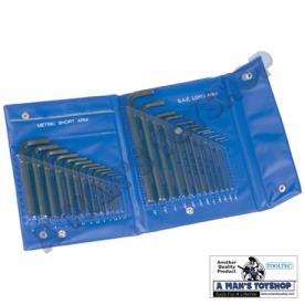 ALLEN KEY  SET IN WALLET 25 PIECE AF MET