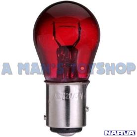 BULB STOP/TAIL & IND 12V RED 2 PCS