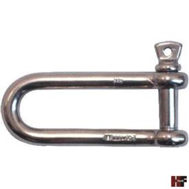 LONG D SHACKLE STAINLESS STEEL 4MM