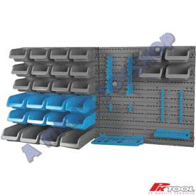 WALL MOUNT 43 PIECE STORAGE BINS