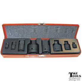 ADAPTOR SET 8 PCE IMPACT 1/4 TO 1"DR