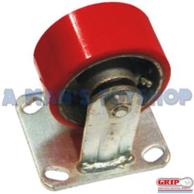 CASTOR PU ON CAST 200MM FIXED 460KG