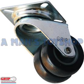 TWIN CASTOR 50MM SWIVEL 70KG TP RUBBER