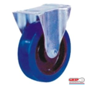 CASTOR ELASTIC RUBBER 200MM FIXED 280KG