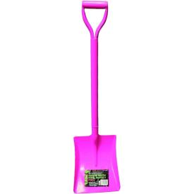 METAL SQUARE MOUTH SHOVEL PINK D HANDLE