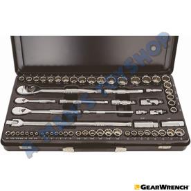 SOCKET SET 1/4-3/8-1/2 DRIVE METRIC SAE