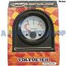 GAUGE ELECT VOLTMETER 52MM WHITE FACE