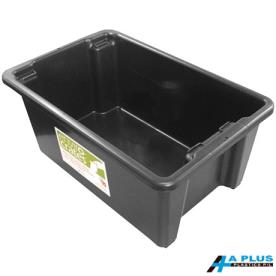 STORAGE BOX 52 LITRE BLACK POLYPROYLENE