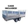TRAILER 14X7 GAL FLAT TOP WITH CAGE