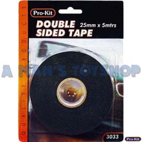 DOUBLE SIDED TAPE 25MM X 5M 1MM THICK
