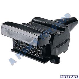 TRAILER PLUG 12 PIN FLAT CAR END