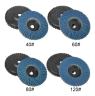 FLAP DISC 75MM 40,60,80 & 120G 8 PIECE