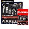 FLEX HEAD SET AF & METRIC SET 14PCE GEAR