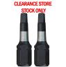 NLA** HEX 1/4  25MM  BIT SLOTTED 1/8 2PK