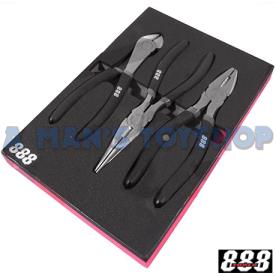 PLIER CUTTER SET 3 PIECE IN EVA INSERT