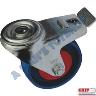 CASTOR 100MM SWIVEL BRAKED BLUE NYLON