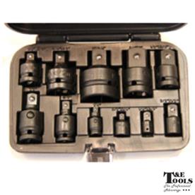 IMPACT SOCKET ADAPTOR SET 11 PC 1/4-1"DR