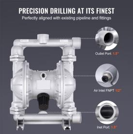 DOUBLE DIAPHRAGM PUMP 1-1/2" 166LPM