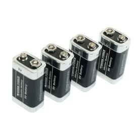 9V ALKALINE BATTERIES 4 PK EXT LONG LIFE