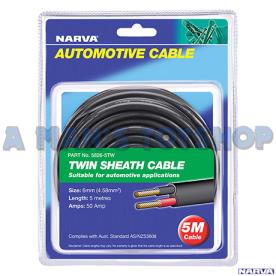 TWIN CORE CABLE 6MM X 50 AMP X 5 METRE