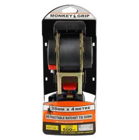 RATCHET TIE DOWN AUTO 38MM X 4 METRE