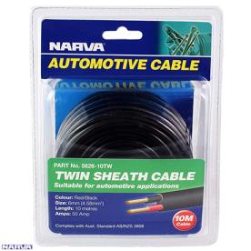 50A 6MM TWIN CORE SHEATHED CABLE (10M)