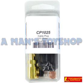CONNECTOR EURO MALE 25MM CABLE