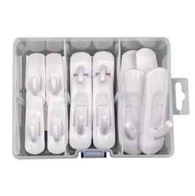 REMOVABLE HOOKS HEAVY DUTY ADHESIVE X 12