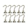 ROUND MAGNET WITH HOOKS 16MM X 10PCE