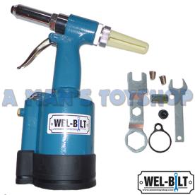 AIR RIVETER1/4"TRACTION 1300KG 3.2-6.4MM