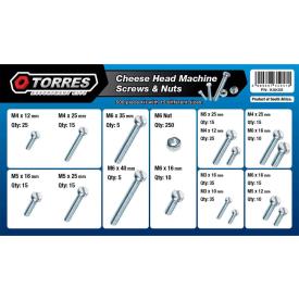 SCREW CHEESEHEAD MACHINE & HEX NUT 500PC