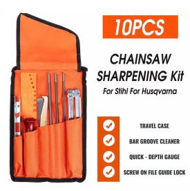 CHAINSAW FILE & TOOL KIT 10 PIECE 3 SIZE