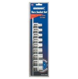 TORX SOCKET SET 9 PCE E10-E24 1/2" SQ DR